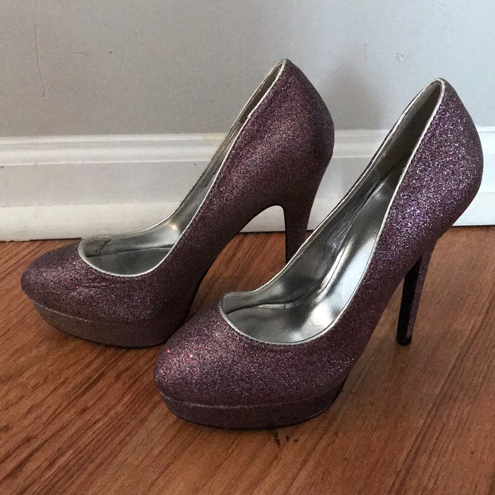 Pink Sparkly JLo high heels - Picture 2 of 4